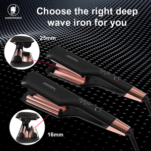 Jadeempress Tools Crimps Waver 3 Barrel Crimping Hot Tool <span class=keywords><strong>Plancha</strong></span> de <span class=keywords><strong>Ondas</strong></span> Profundas para el Cabello - Product Image 2