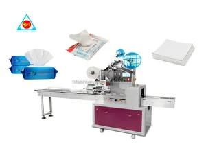 Prix du fabricant Machine d'emballage horizontale automatique de type oreiller pour serviettes en papier pour couches-culottes pour bébés