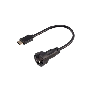 Konektor tahan air berulir E10USB3.0 steker Lurus 1M2M USB3.1 FPC papan soket berulir Tipe C laki-laki ke laki-laki kabel overmold - Product Image 4