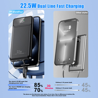 Banques d'alimentation portables personnalisées avec logo, 20000 mAh, charge rapide, 20000 mAh, 20000 MAH