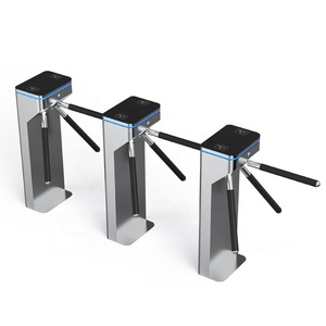 Kiểm soát truy cập quét RFID Đầu đọc thẻ rào cản Cổng bán tự động dọc Tripod turnstile cổng - Product Image 3