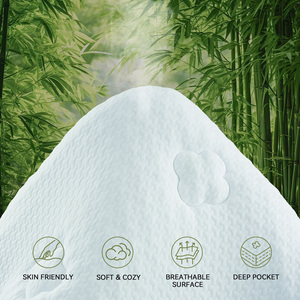 Protector de Colchón Acolchado Transpirable de Poliéster de Lujo, Sábana Ajustable, Funda Textil Lavable a Máquina para Todas las Estaciones - Product Image 6