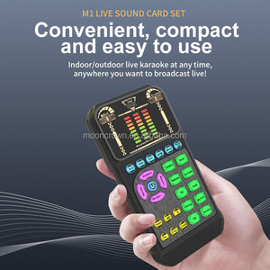 <span class=keywords><strong>Carte</strong></span> son portable M1 pour changeur de voix, dispositif de diffusion en direct pour jeux mobiles, diffusion, ordinateur et chant - Product Image 5