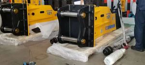Hidráulico SOOSAN Breaker SB121 tipo de caja personalizado adecuado para excavadoras con 25-30 toneladas para trabajos de demolición y construcción - Product Image 2