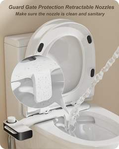 Vente en gros : Douchette WC intelligente à double buse, ultra-mince, en ABS, au design moderne, avec fonctions écologiques - Product Image 2