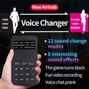 Changeur <span class=keywords><strong>de</strong></span> Modes vocaux Diffusion en direct Changements <span class=keywords><strong>de</strong></span> son Microphone Mini modulateur vocal Portable pour téléphone <span class=keywords><strong>PC</strong></span> Tablette Ordinateur portable - Product Image 2