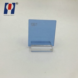 Nhà máy trực tiếp đánh bóng qb28 qb29 kính lọc màu xanh coban cho các bộ lọc quang để hàn và xem lửa - Product Image 5