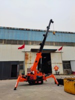 Grue araignée sur chenilles diesel de 2 tonnes, 7 mètres, système hydraulique certifié CE, manutention de matériaux