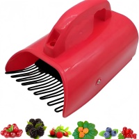 Recogedor de Bayas de Plástico Ligero para Jardín con Mango Ergonómico, Herramienta de Cosecha Rápida de Frutas para Arándanos y Frambuesas