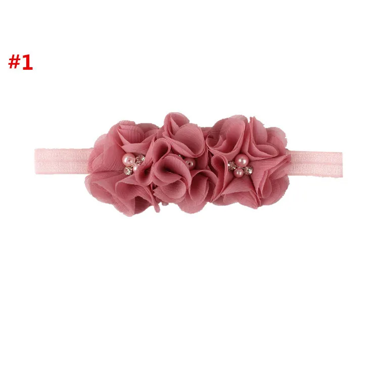 Wholesale Custom Toddler Baby boutique Ribbon Hair Bows Big Bowknot Headband Baby Adjustable Elastic Headbands