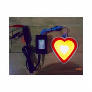 Pegatina EL con Diseño de Corazón, Efecto Brillante, Corazón en Movimiento, Más Emocional, Un Corazón Ilumina Toda la Amorabilidad - Product Image 5