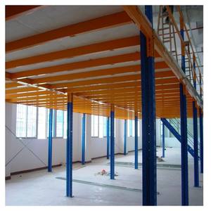 מערכת מדפים ללא ברגים למחסן, רצפת ביניים, עשויה פלדה כבדה עם הגנה מפני קורוזיה - Product Image 5