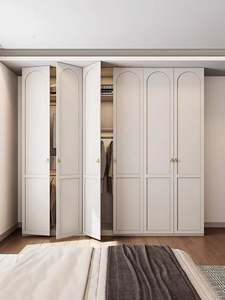 ตู้เสื้อผ้าไม้สองชั้นเป็นมิตรกับสิ่งแวดล้อมดีไซน์ทันสมัยปรับแต่งได้ตามต้องการสำหรับห้องนอน - Product Image 3