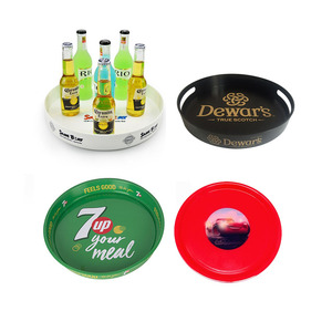 Vassoio da bar in plastica all'ingrosso vassoio rotondo antiscivolo ristorante vassoi - Product Image 5