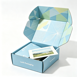 Boîtes d'expédition et d'emballage de luxe en carton ondulé pour sous-vêtements, t-shirts et vêtements, avec logo personnalisé - Product Image 3