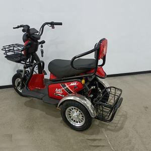 Modelo Buding, Bicicleta Eléctrica de Pasajeros de 600 W y 48 V, Triciclo de 3 Ruedas con Carrocería Abierta, Venta Directa de Fábrica al Por Mayor, Mejor Precio - Product Image 2