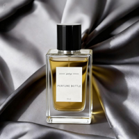 Flacon de Parfum en Verre Carré de Luxe Personnalisé et Rechargeable, 30 ml, 50 ml, 100 ml, Bouchon en Bois, Bouteilles Vides avec Vaporisateur et Coffret