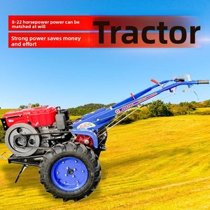 Motoculteur diesel 8-20 CV <span class=keywords><strong>avec</strong></span> rotoculteur, transmission par engrenages 2 roues motrices, pour rizières, terres sèches, vergers et usage domestique - Product Image 3