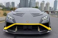 Pièces automobiles en fibre de carbone sèche pour Lamborghini Sto : Kit carrosserie style V, Lame avant, Capot, Aile, Prise d'air, Jupes latérales