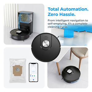 Smart Robot Vacuum Cleaner with Self-Emptying Station, LiDAR Navigation, Strong Suction & App Control for Home Hard Floor Carpet - Product Image 6