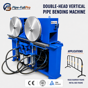 Copper Aluminum Pipe Bending Machine Double Head Automatic Tube Bender for Heat Exchanger Condenser Evaporator Coil - Product Image 1