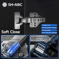 Charnière à fermeture douce SH-ABC en acier inoxydable, quincaillerie et accessoires de mobilier pour table basse