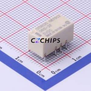 G6S-2F-TR DC5 Signal Relay SMD,7.3x14.8mm Relay 5V 2 Changeover: 2C (DPDT-Changeover)::: 250V-AC/220V-DC Silver + Gold Plated - Product Image 1