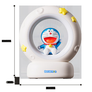 Lámpara Nocturna Inteligente Doraemon, Lámpara de Silicona con Forma de Gato Robot, Lámpara Táctil con Diseño de Gato de Dibujos Animados, Control por Botón, Alimentación por Enchufe - Product Image 4