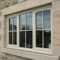 Ventana de PVC con Aislamiento Acústico Personalizado de Fábrica Nuoxin, Ventana Abatible de PVC de Alta Eficiencia Energética, Ventana Francesa de Vinilo con Marco 6063-T6