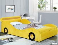 Ausgezeichnete S-Form Super Rennwagen Stil Kunstleder Polsterung Kinderbett mit Schwarz und Rot Übereinstimmung Farbe für Werkspreis