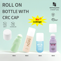 RPPA1-50ml 60ml 90ml Mint Green PP PCR Mono Material Bouteille à rouleaux en plastique avec double paroi CRC pour lotion pour le corps