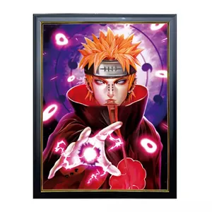 Personnalisé 30*40 cm Japonais Anime Peinture Anime Photos 3D Affiche Lenticulaire Anime Affiche pour Décors Muraux