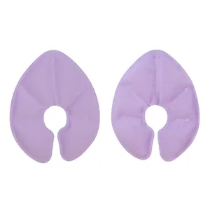 Paquetes de terapia fría y caliente de gel de felpa con logotipo personalizado para amamantar y aliviar la leche materna Paquete de hielo frío y caliente - Product Image 2