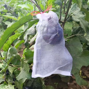 Sacs en filet PE réutilisables anti-insectes pour arbres fruitiers, protection agricole contre les oiseaux et les mouches des fruits, maille fine durable - Product Image 6