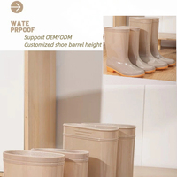 Vente en gros de chaussures de sécurité de travail unisexes pour hommes et femmes bottes de pluie en PVC bottes de pluie Wellington, OEM