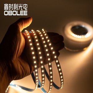 Bande LED SMD CCT 2835 120D à blanc réglable 12V 24V 3000K 4000K 6000K, double couleur, 8mm, flexible, découpable, pour éclairage d'armoires et usage domestique - Product Image 4