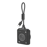 Batterie externe en forme d'appareil photo, noir et blanc, 10000 mAh, PD22.5W, câble USB C, écran LED, batterie Li-polymère, chargeur sans fil magnétique