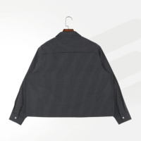 Chemises à manches longues pour hommes, coupe ample et droite, personnalisables, patchwork, à fines carreaux