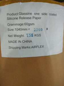 Bianco un lato siliconised glassine rilascio della <span class=keywords><strong>carta</strong></span> 18 millimetri per busta - Product Image 5
