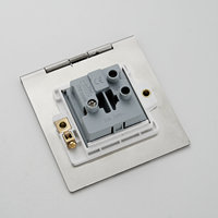 Prise murale escamotable en acier inoxydable type 86, compatible Royaume-Uni, États-Unis, Émirats arabes unis, Arabie Saoudite – Produits électriques à succès