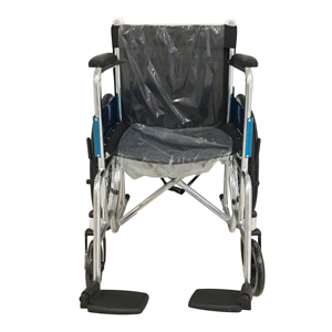 Silla de ruedas manual ligera de acero al carbono para discapacitados plegables de rehabilitación médica multifuncional - Product Image 1