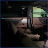 Kit d'éclairage d'ambiance LED TMPRO Cen Wood Grain Panel pour Lexus ES 2018-2024, lampe d'ambiance intérieure de voiture, commande par application, pièces de décoration