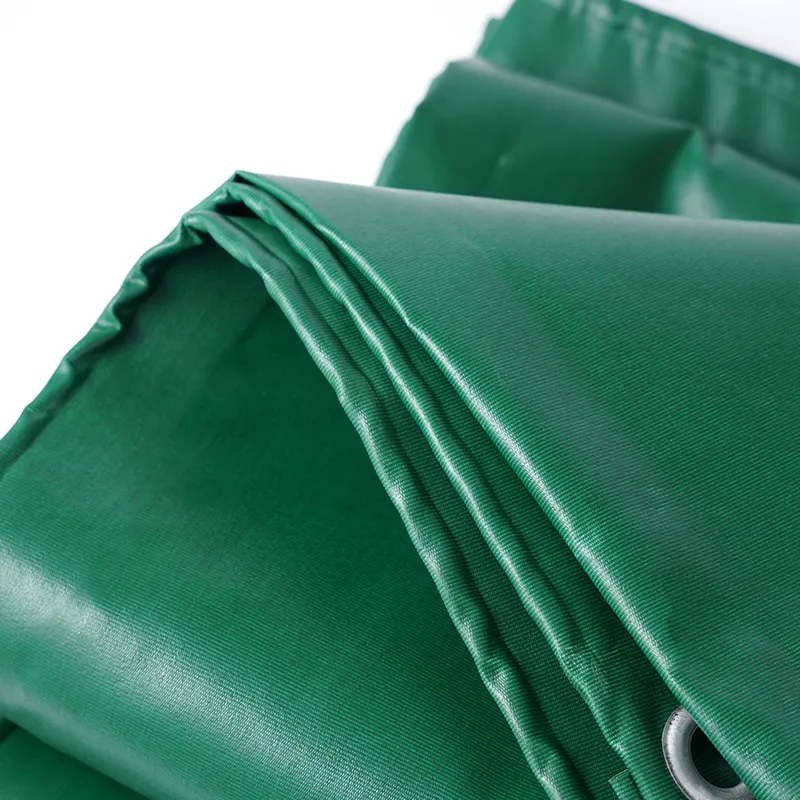 Bâche en toile verte imperméable avec œillets, résistante à la déchirure, Anti-âge, protection solaire imperméable pour bâche en PVC
