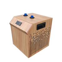 La mejor sala de Sauna Popular de madera para 4 personas, bañera de recuperación caliente, combinación de uso con bañera enfriadora de inmersión fría, sala de Sauna para varias personas