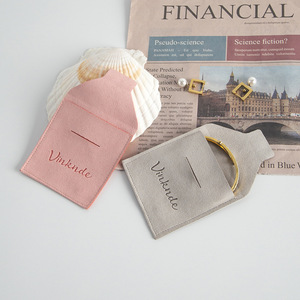 Bolsa de Almacenamiento de Joyas Vinknde, 8x8cm, Bolsa de Regalo de Terciopelo con Solapa para Anillos, Embalaje para Adornos y Antigüedades - Product Image 1