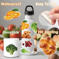 Gezondheidsvriendelijke, makkelijk te verwijderen, waterdichte, kleurvaste, voedsel-, groente- en fruit-etiketten/stickers zonder lijm.