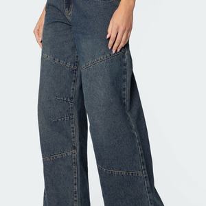 Jeans de Mujer de Cintura Baja con Diseño Retro Spice Girl, Pantalones Vintage Holgados de Alta Calidad, Estilo Casual de Algodón para Damas - Product Image 3