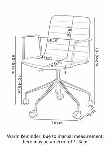 Chaise de bureau multifonctionnelle au design élégant, chaise d'ordinateur, chaise de bureau administrative, mobilier de maison, chaise de bureau inclinable - Product Image 6