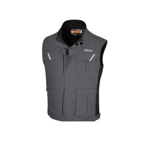 Chaleco de trabajo de algodón elástico Beta 7937MG Con cremallera larga (tallas) - Product Image 1