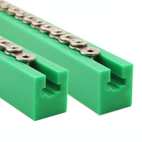 Vente directe Bandes anti-usure vertes en UHMWPE, Profilés en T pour rouleaux de lignes d'automatisation, Rails de glisse en PE UHMW pour machines d'emballage, Guides de chaîne